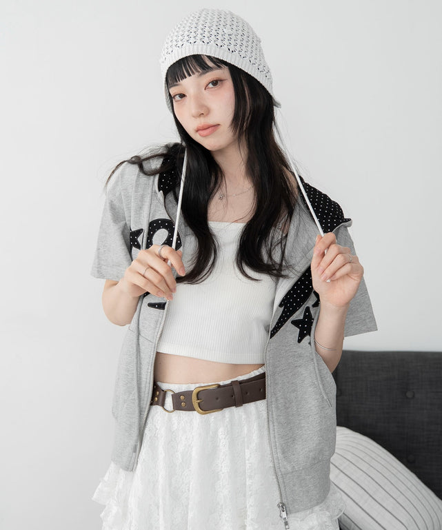 杢グレー　モデル：164cm F着用