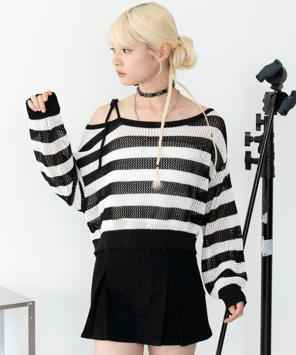 ホワイトボーダー　モデル：166cm F着用