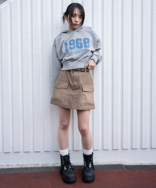 杢グレー モデル：159cm F着用