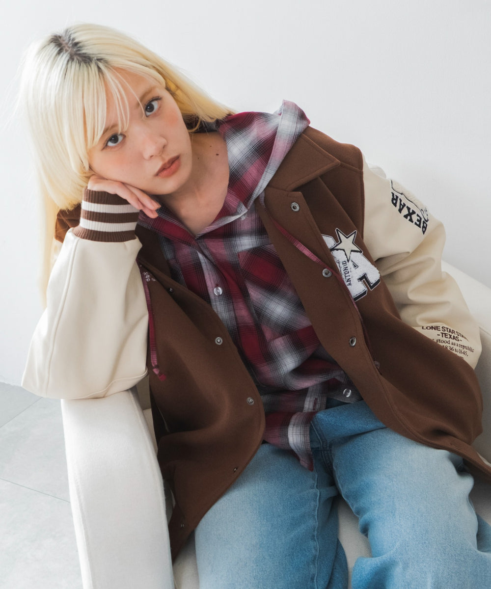 ブラウン モデル：166cm S着用