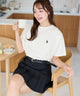 U.S.POLO ASSN.ワンポイントTシャツ/オフホワイト モデル：165cm F着用