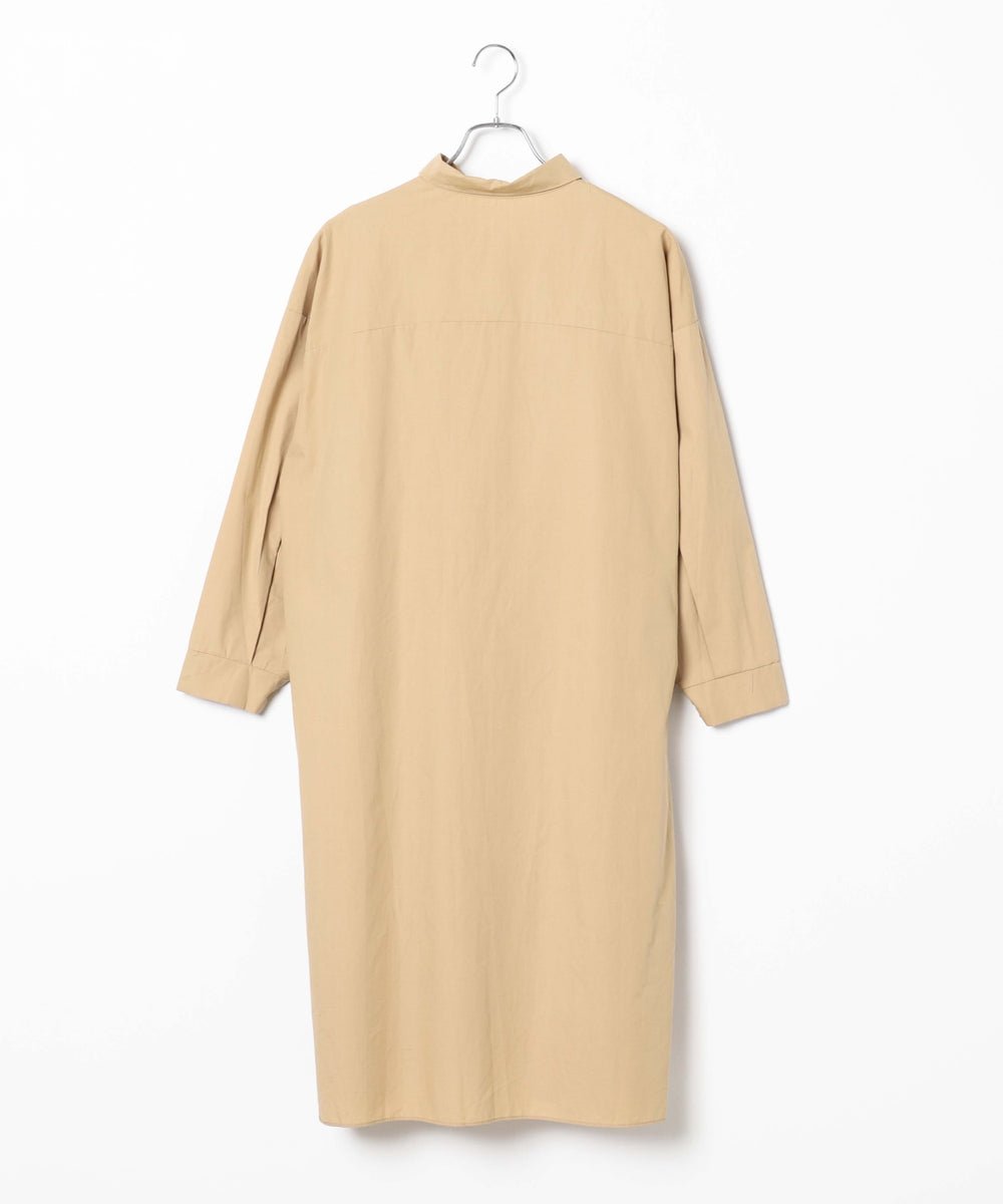 ロングシャツワンピース