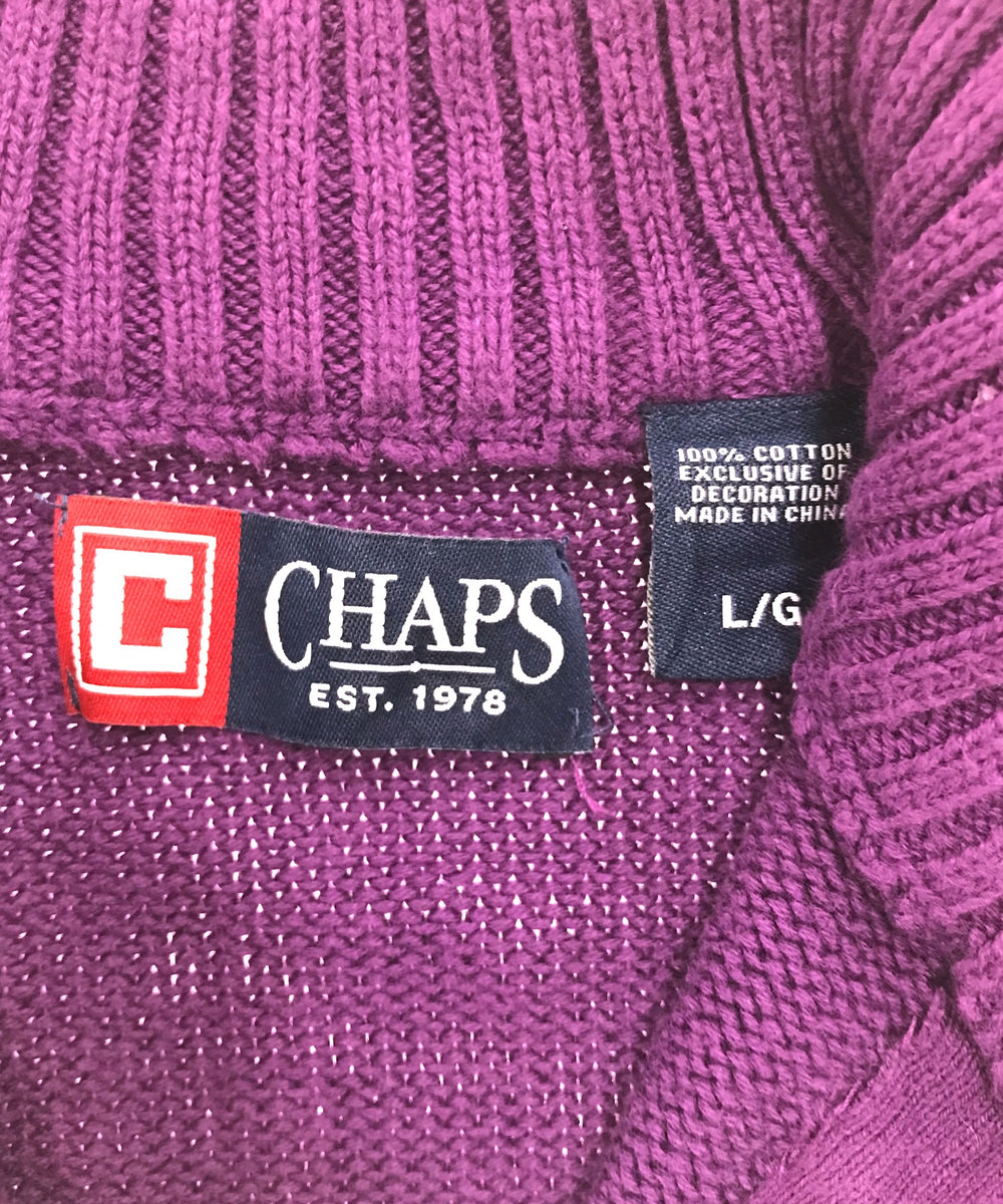 CHAPS ハーフZIPニット