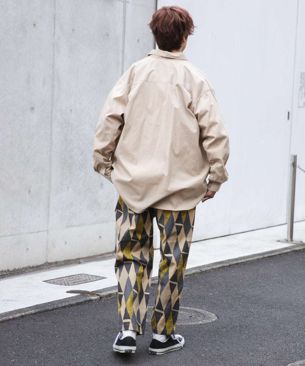 総柄ワイドイージーパンツ
