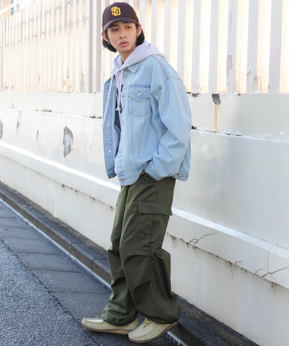 デニム淡色 モデル：175cm L着用