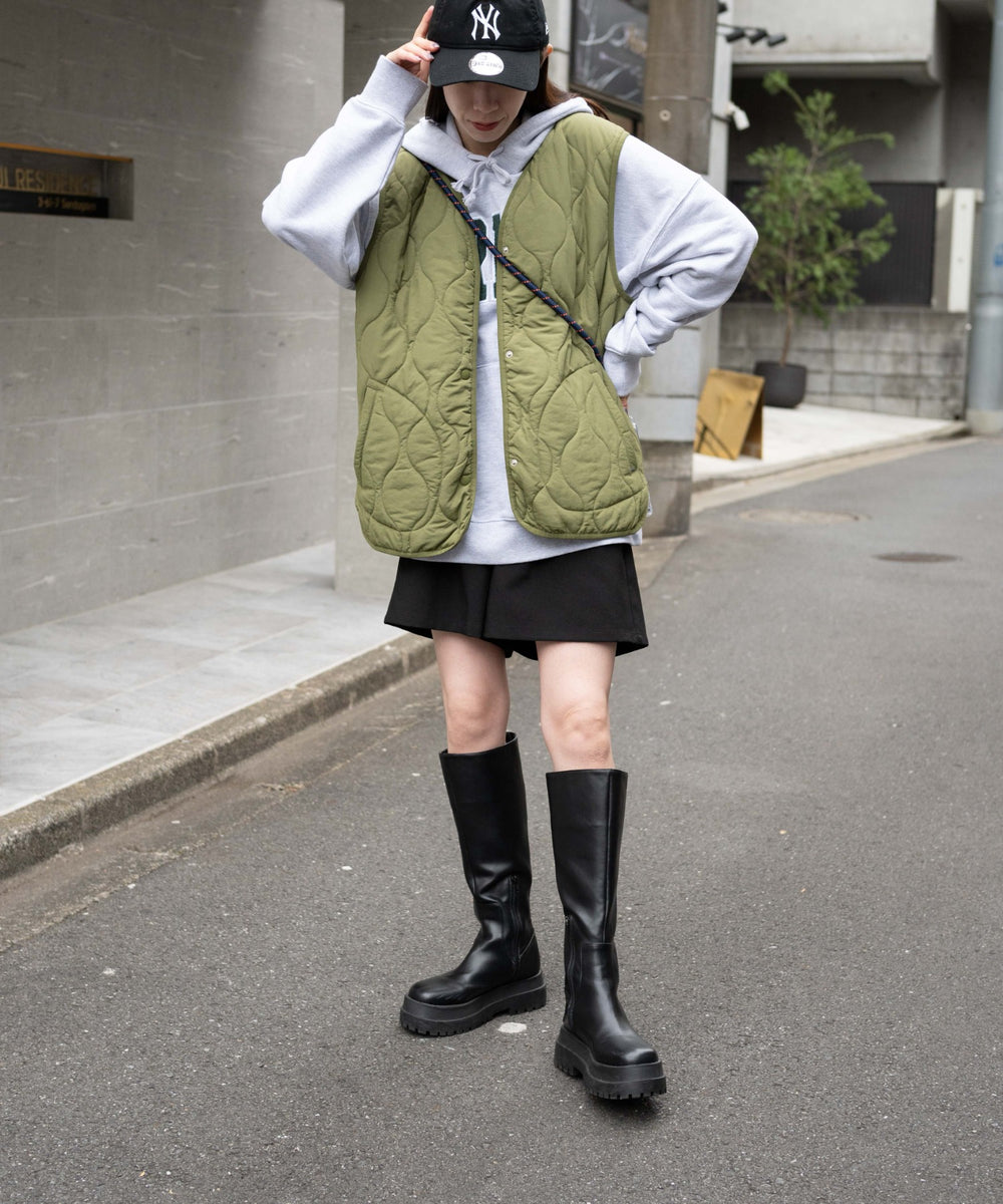 カーキ モデル：163cm F着用