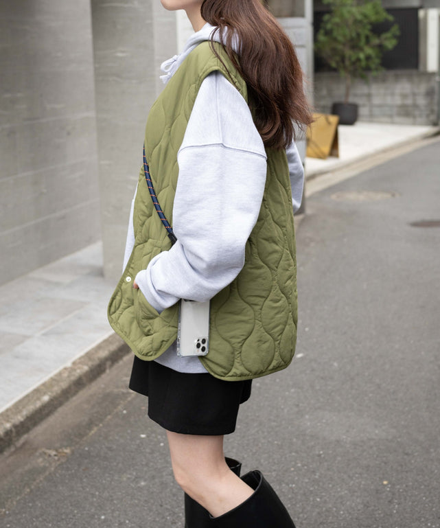 カーキ モデル：163cm F着用